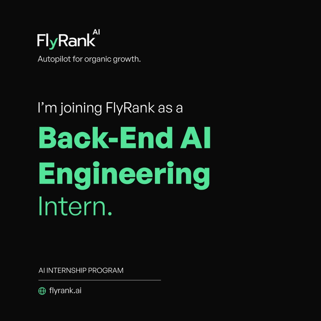 Back-End AI Engineer Intern — flyRank