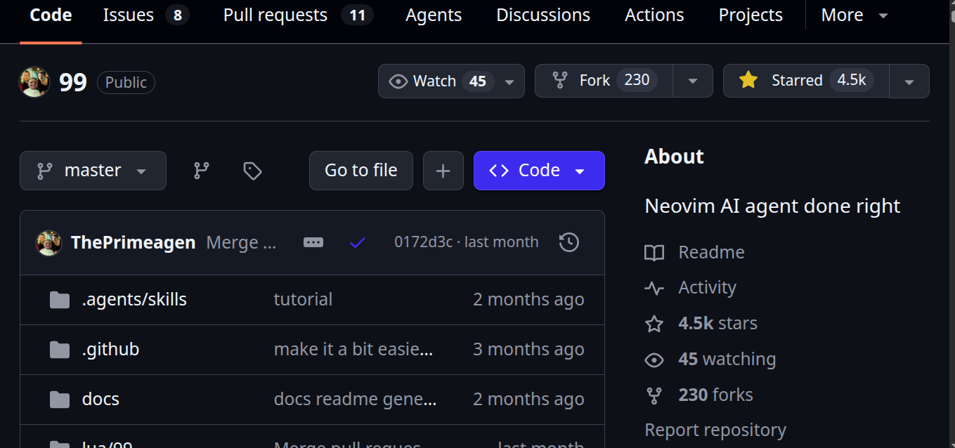 99 Repository Dashboard
